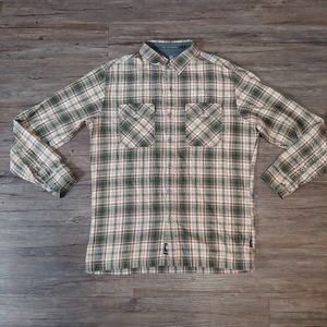 Kuhl men's plaid Flannel long sleeve button up shirt Sz M